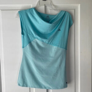Retro Adidas Cowl Neck Top - small - 2000s style